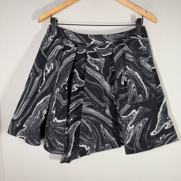 Robert Rodriguez Black and White Silk Women's Skirt - Picture 2 of 6